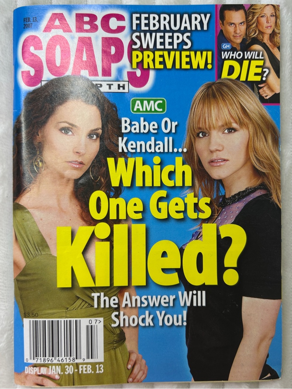 01/30/2007 - 02/13/2007 Vintage ABC Soaps Magazine Volume 11 Issue 7